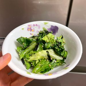ケの作ってみた!投稿(やみつき♡レタスの海苔ナムル【#簡単 #無限 #包丁いらず】)