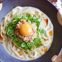 ツナ缶で！冷やし担々風うどん
