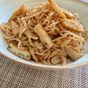 1220225の作ってみた!投稿(糸こんにゃくとさつま揚げの甘辛炒め【作り置き】)