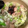 ５分で出来た！牛肉とネギのオイスター丼　別皿でおかずにしてもの工程3