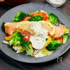 鮭と春キャベツの野菜たっぷりワンパン蒸し　マヨごま豆乳ソースの工程5