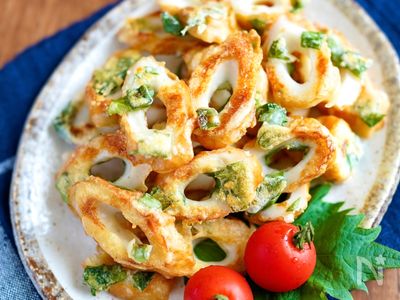 わかちくわ しそ風味チーズちくわ揚げ】ごま油香る♬︎揚げないヘルシー