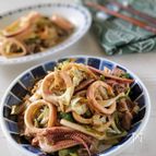 【キャベツたっぷりイカ焼きそば】野菜たっぷりで美味しい！