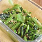 レンジで簡単！小松菜のわさび和え【作り置き】