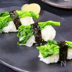 菜の花の握り寿司。
