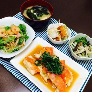 パスタの作ってみた!投稿(汁だくトマトみそ鶏)