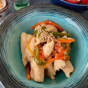 633toの作ってみた!投稿(10分で爆速おかず♪【鶏肉と野菜の甘酢炒め】)