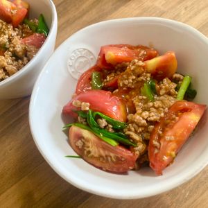 ゆかりの作ってみた!投稿(10分で完成！【トマトそぼろ丼】)