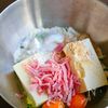 ほうれん草とハムと豆腐のもちっとチヂミの工程2