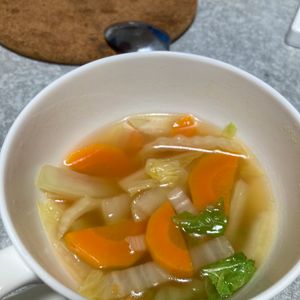 972290の作ってみた!投稿(無難に美味しいやつ！『白菜のとろみ中華スープ』)