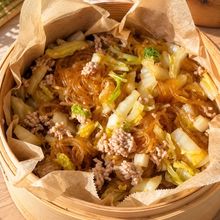 春雨戻さず簡単！せいろで麻婆白菜春雨