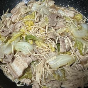 856908の作ってみた!投稿(豚バラ白菜とえのきのうま煮)