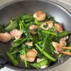鶏肉とほうれん草のバタぽんパスタの工程4