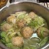 ぴの作ってみた!投稿(キャベツたっぷり鶏だんごのうま塩スープ)