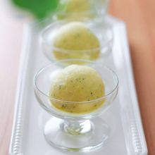 バジル香るパイナップルのシャーベット