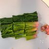 【簡単副菜！おつまみにも】ほうれん草とネギのナムルの工程1
