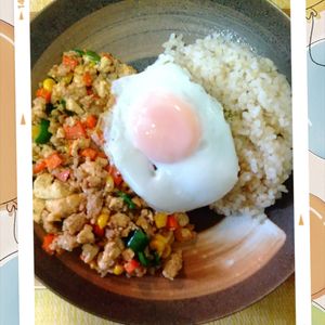 チョロリスの作ってみた!投稿(身近な食材・調味料で作る♪『節約☆豆腐と鶏ひき肉のガパオ風』)