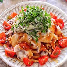 ［豚肉のさっぱりあんかけ冷しゃぶ］レンジで完結！火を使わない