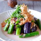 レンジだけ！茄子とオクラの梅出汁漬け