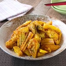 【れんこんと鶏肉のカレー炒め】シャキシャキ食感×スパイシー！