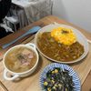 お腹空いたねこの作ってみた!投稿(オムカレー(我が家の定番ポークカレー))