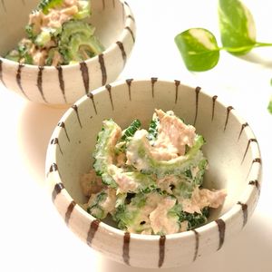 とのちゃまの作ってみた!投稿(夏バテ防止☆簡単副菜『やみつきツナマヨゴーヤー』)