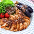［なすと鶏むね肉のステーキ］鶏むねしっとり柔らか♡絶品ソース