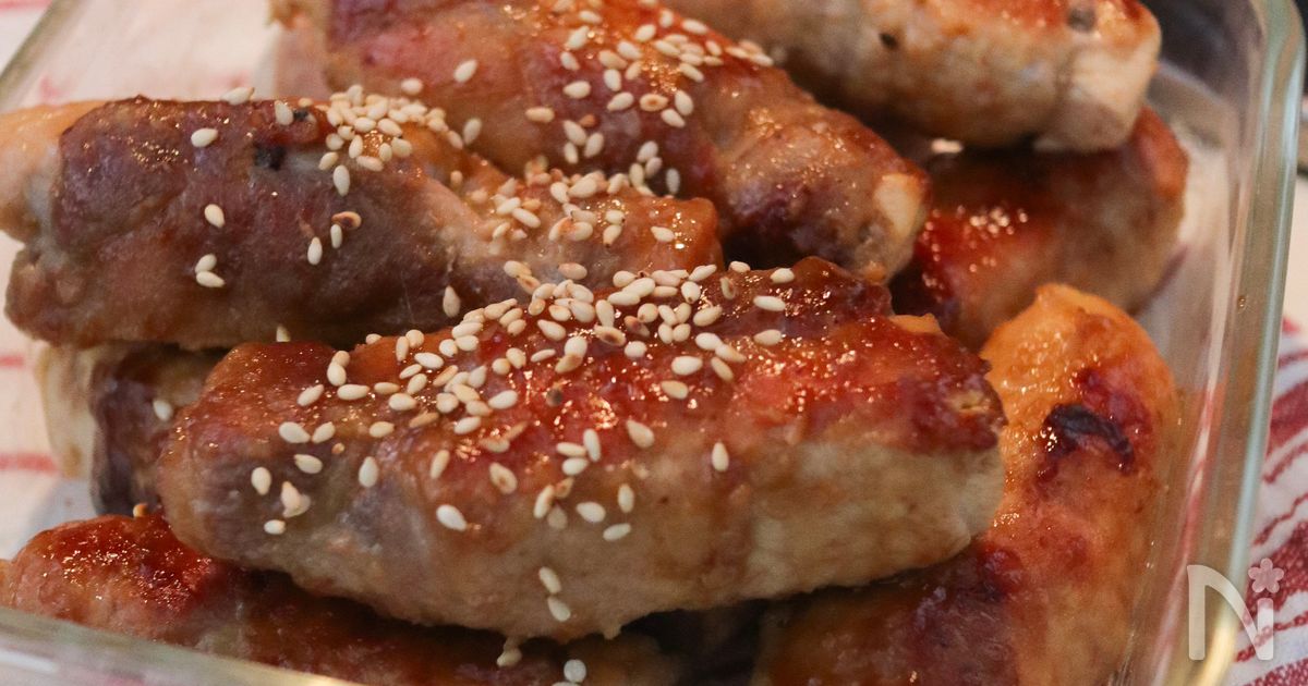 【焼肉のタレで作る】タンパク質たっぷり肉巻き豆腐