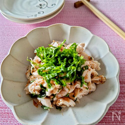 さっぱりと美味しい!【ささみの梅和え】夏に最適♪