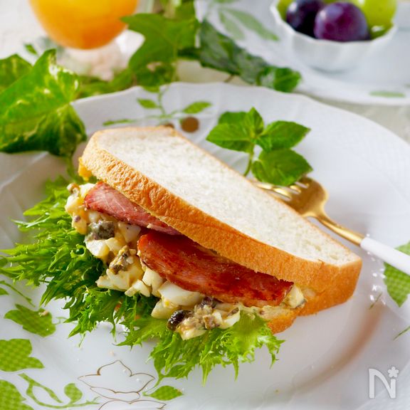 みんな大好き＊ボリュームたまごのサンドイッチ#お弁当にも