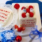 食パンで、クリスマスケーキ🎅