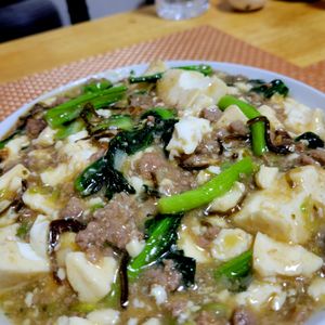 ヴェルの作ってみた!投稿(塩こんぶで絶品《ほうれん草たっぷり♡塩麻婆豆腐》)