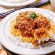 【チーたまカレーそぼろご飯】包丁不要♡５分で絶品♬ランチにも