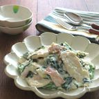 栄養たっぷり◎鶏むね肉とほうれん草のクリーム和え