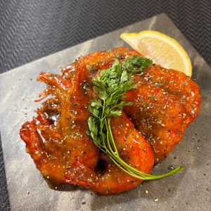 楽ラク手抜キッチン🐶🐾の作ってみた!投稿(【アスパラのガーリックシュリンプ】海老が食べたい時に！)