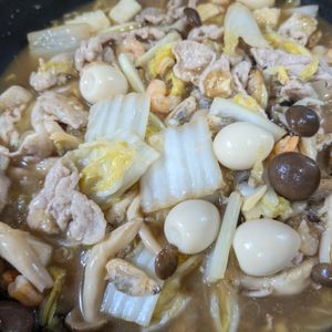 たかし（娘2人）の作ってみた!投稿(あんが美味しい！ご飯に乗せたい♡野菜たっぷり八宝菜)