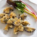 トースターで簡単おつまみ。椎茸のり塩パン粉焼き