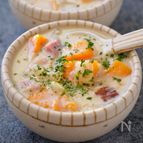 一口飲んだら止まらない♡『南瓜の豆乳スープ』絶品ご馳走スープ