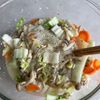 電子レンジで簡単♪【たっぷり野菜と春雨のスープ煮】の工程3