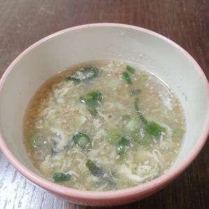 1074414の作ってみた!投稿(【中華料理店のたまごスープ】ふわふわ卵♡3分で完成!)