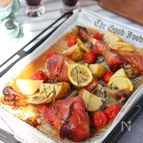 スモークターキードラムスティックのバター＆レモンマリネ焼き