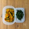 レンジで簡単!【かぼちゃとほうれん草のデリ風サラダ】の工程3
