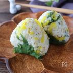 たくあんとしらすの大葉おにぎり