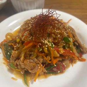 こむぎの作ってみた!投稿(甘辛でご飯がすすむ！豚こまプルコギ風炒め)