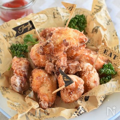 ささみのコンソメポップコーンチキン*子供に大人気の唐揚げ♪