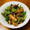 はっぴぃの作ってみた!投稿(＊さつま揚げとピーマンとナスの甘辛炒め＊)