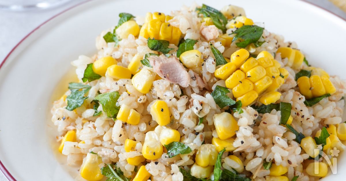 【おかわり必須！】とうもろこしとツナのやみつき混ぜご飯