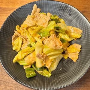 フミの作ってみた!投稿(包丁いらず♪オール1の黄金比率de『豚バラキャベツの回鍋肉』)