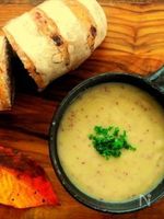 さつまいもの秋色スープ