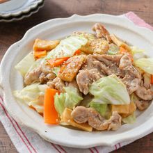 豚こまと高野豆腐【焼肉風炒め】